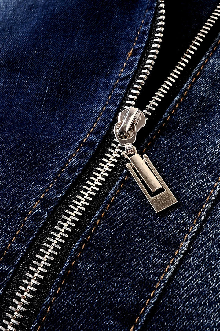 Aria Organic Cotton Moto Denim Jacket