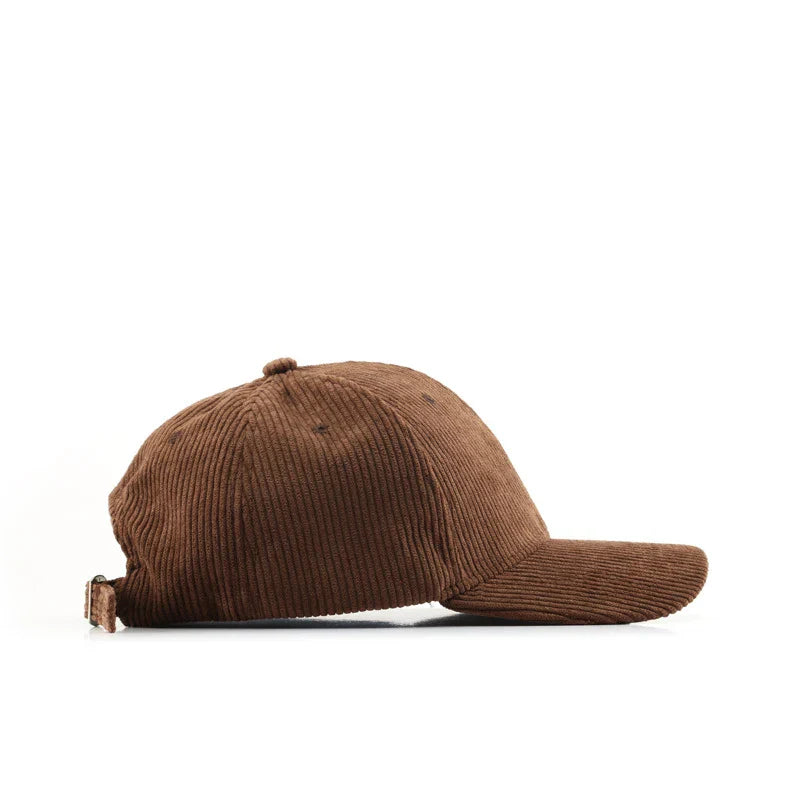 Unisex Cotton Corduroy Baseball Cap – Adjustable Vintage Hat product image