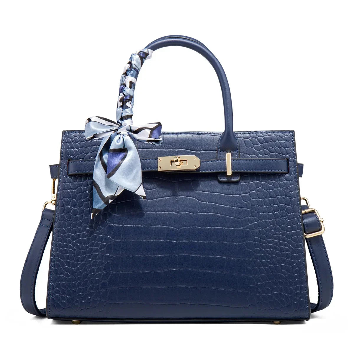 Siena Genuine Leather Buckle Satchel Bag