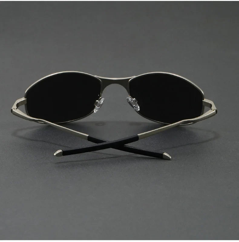 Nuvelio Strada metal polarized UV400 mirrored sunglasses