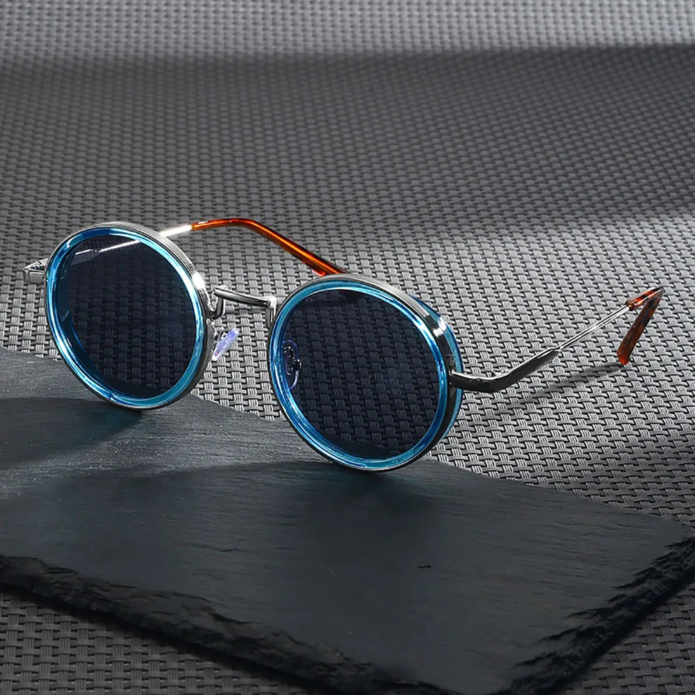 Polarized Aviator Sunglasses Purple Gold Yes