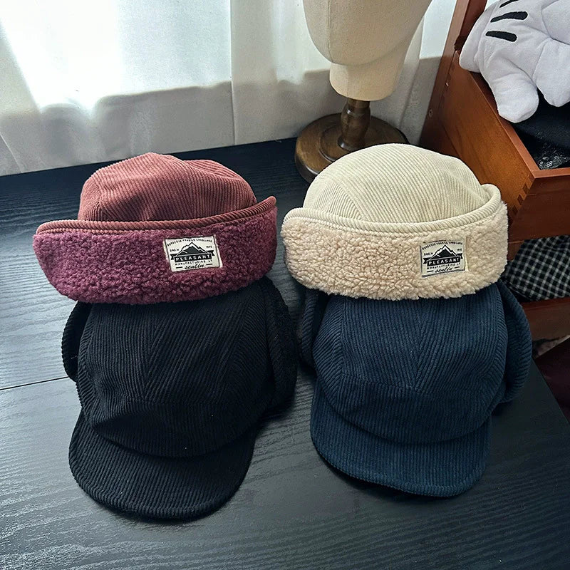Alpine Corduroy Earflap Cap