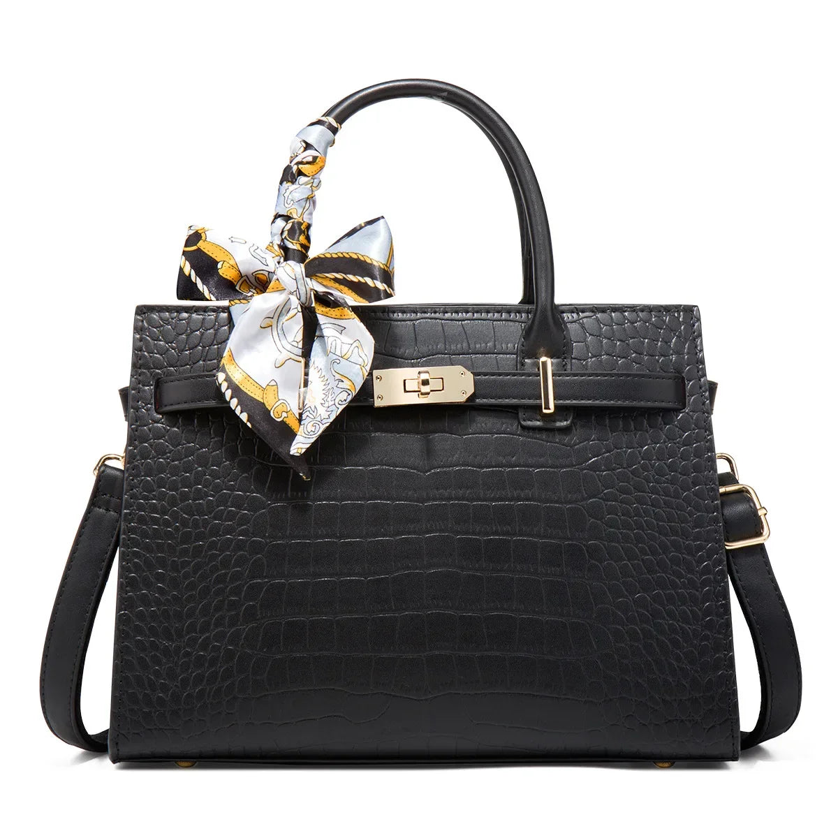 Siena Genuine Leather Buckle Satchel Bag