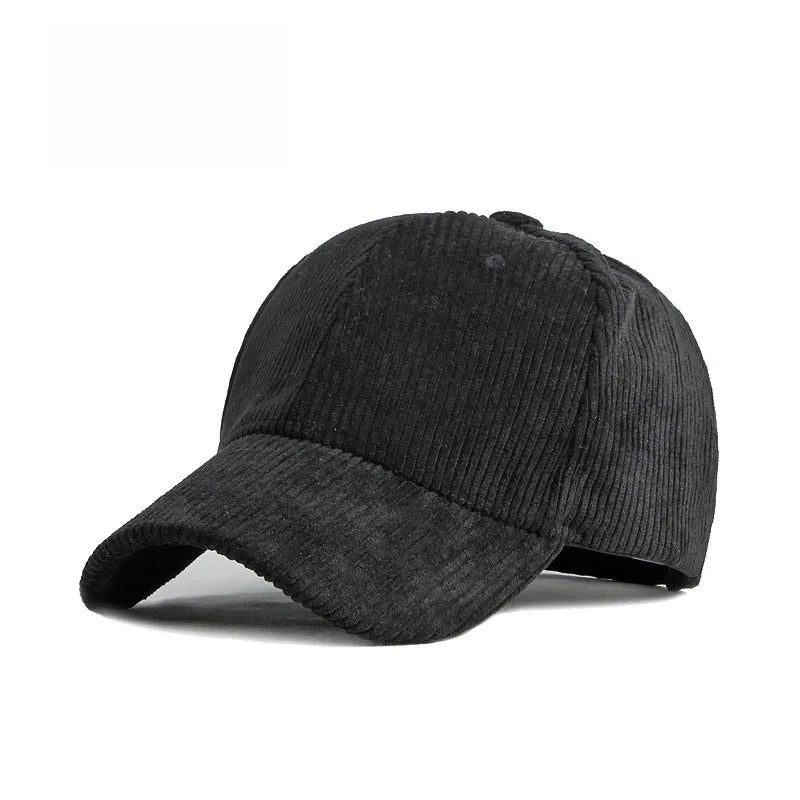 Unisex Cotton Corduroy Baseball Cap – Adjustable Vintage Hat - Coffee product image