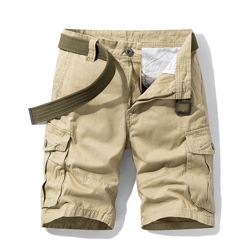 Men’s Cotton Cargo Shorts – Loose Fit Multi-Pocket Summer Shorts - Classic Black M - 33 product image