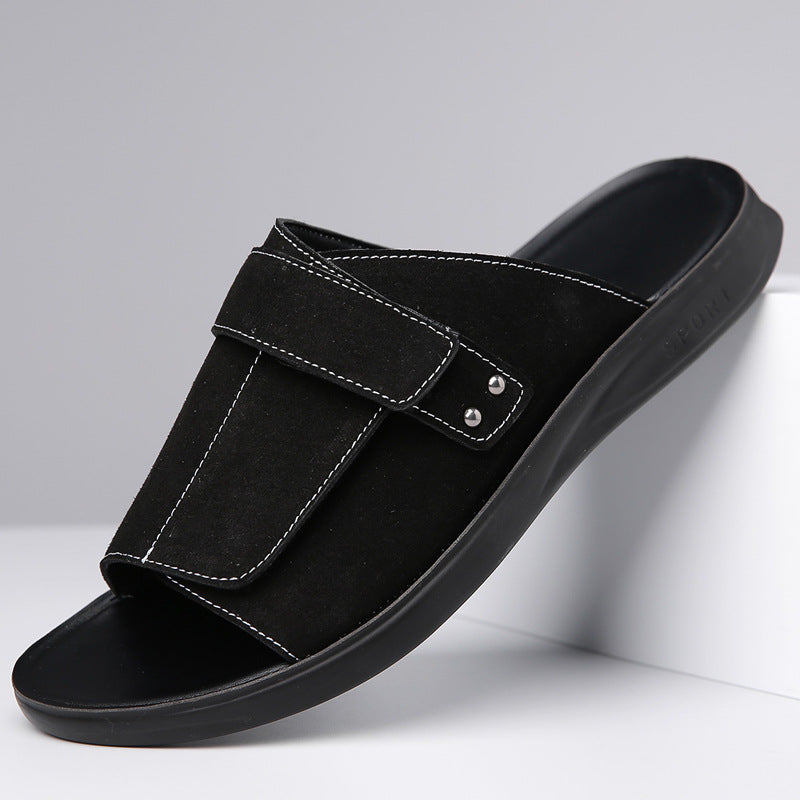 Rowan Suede Orthopedic Comfort Slides
