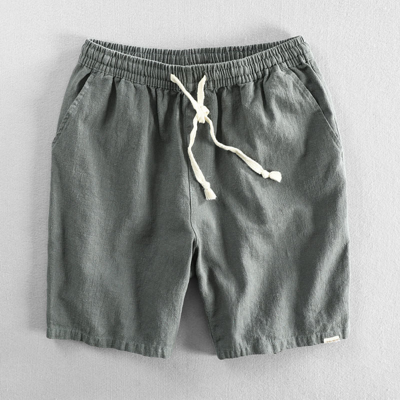 Sora Organic Cotton Linen Drawstring Shorts