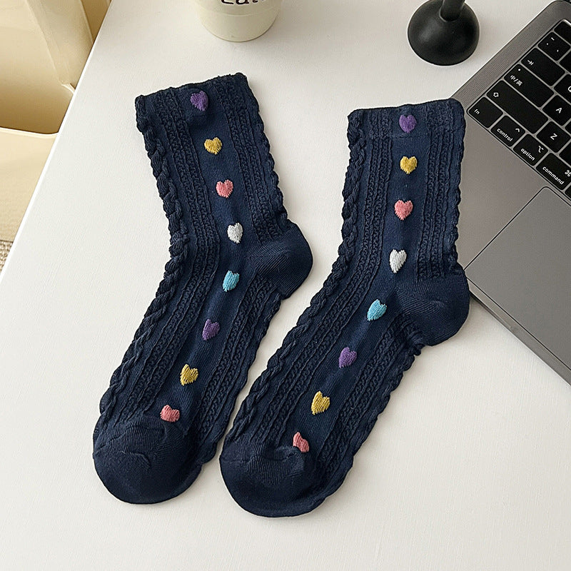 Soft Bloom Five Toe Organic Cotton Socks