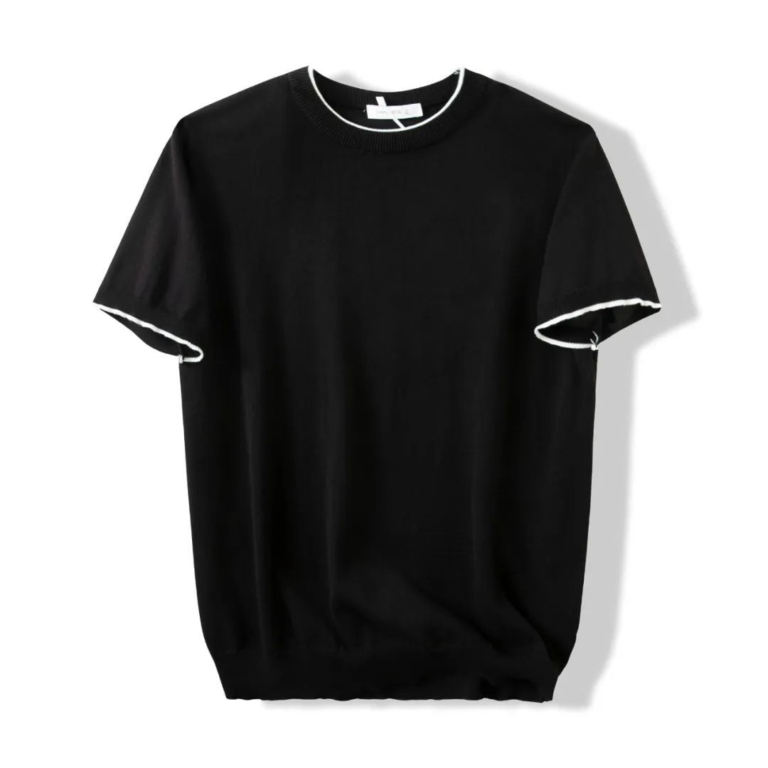 Theo Organic Cotton Knit Short Sleeve Shirt