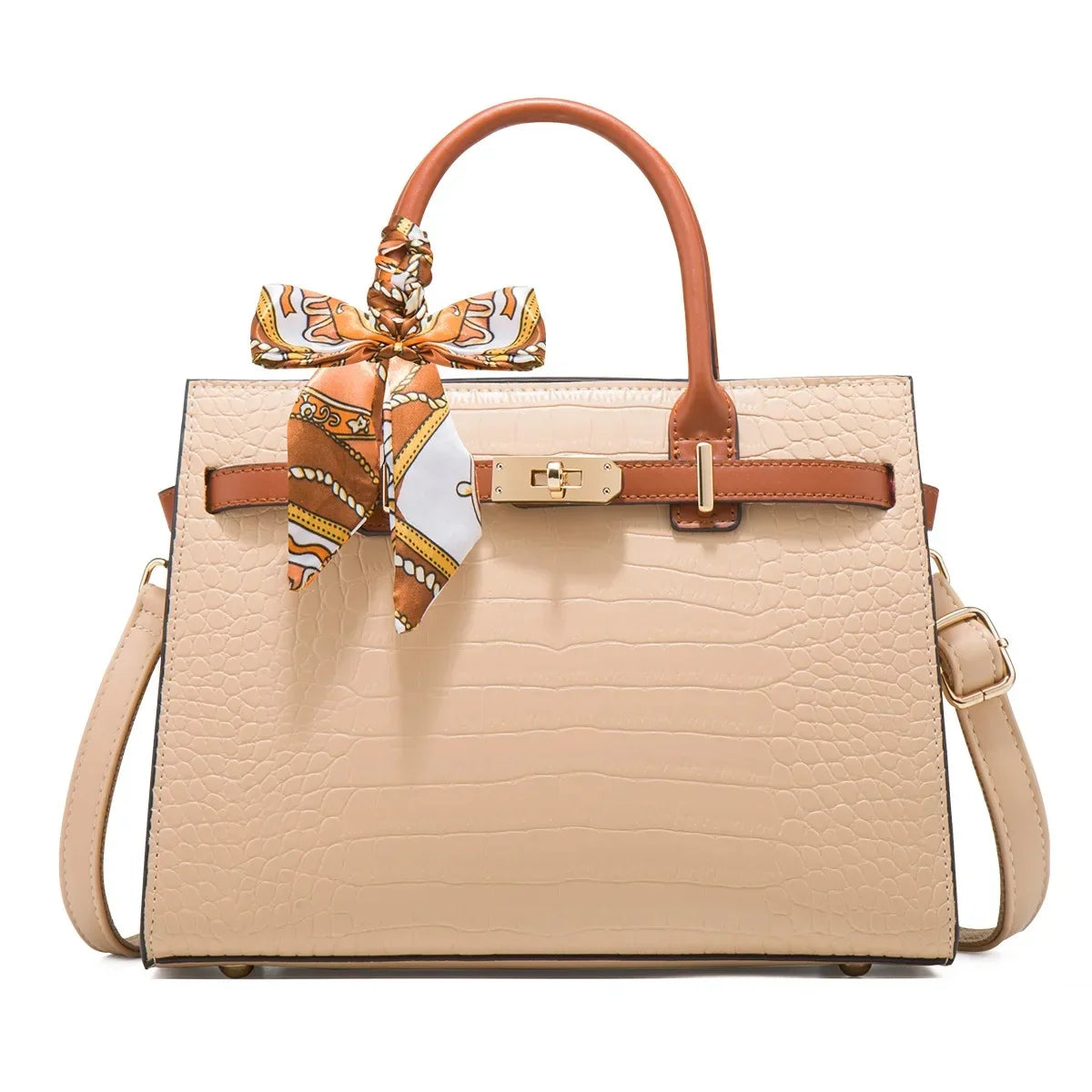 Siena Genuine Leather Buckle Satchel Bag