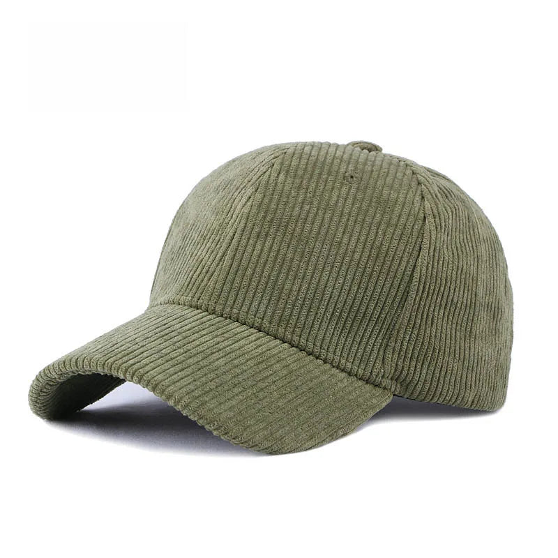 Unisex Cotton Corduroy Baseball Cap – Adjustable Vintage Hat product image