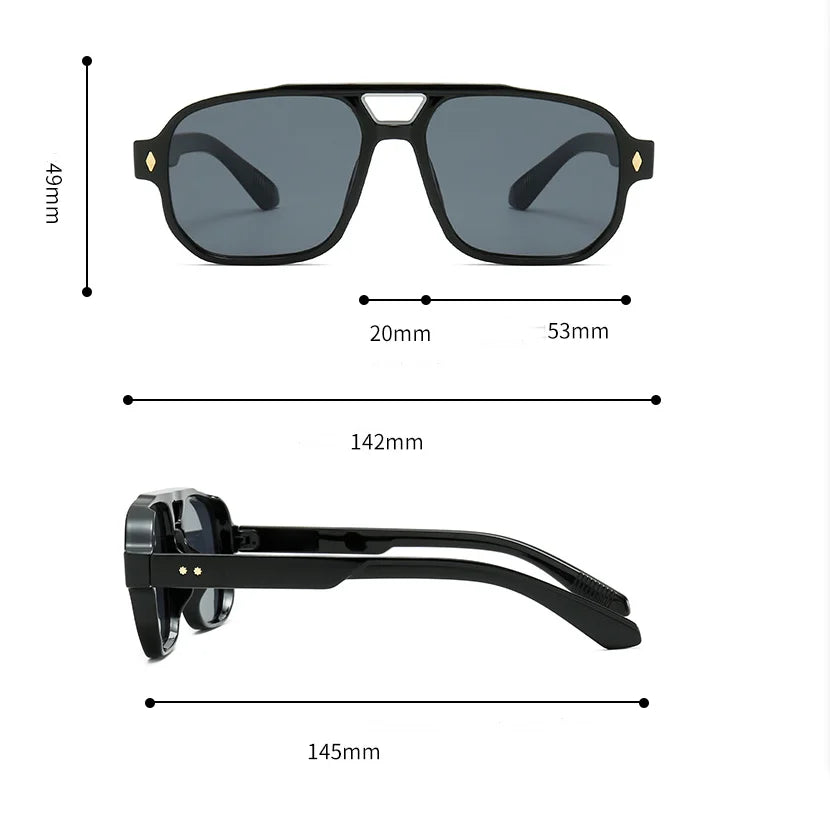 Riviera ´71 Premium Tortoiseshell Aviator Sunglasses Retro Style