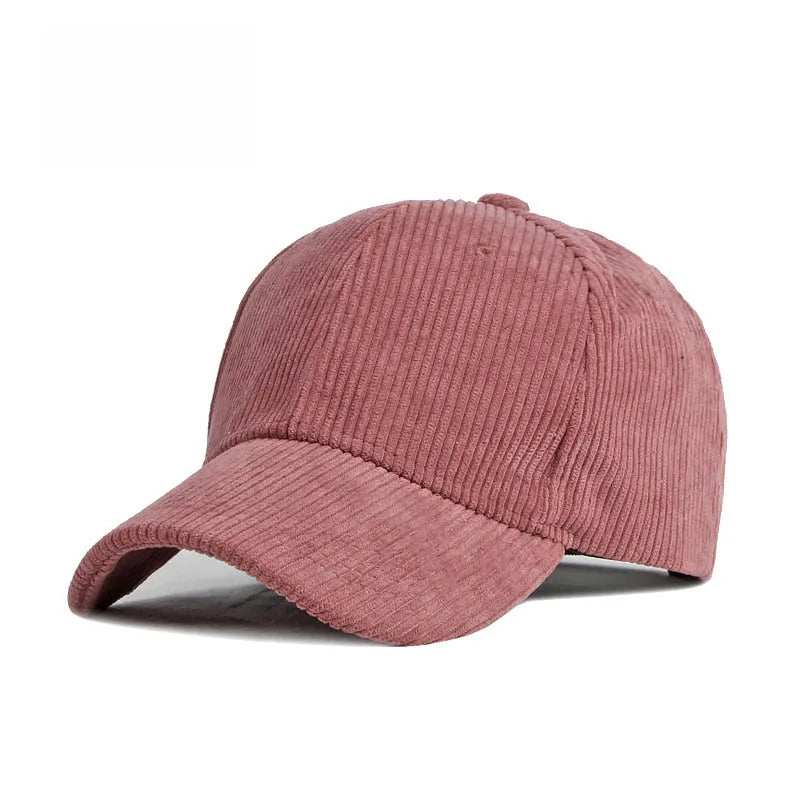 Unisex Cotton Corduroy Baseball Cap – Adjustable Vintage Hat product image