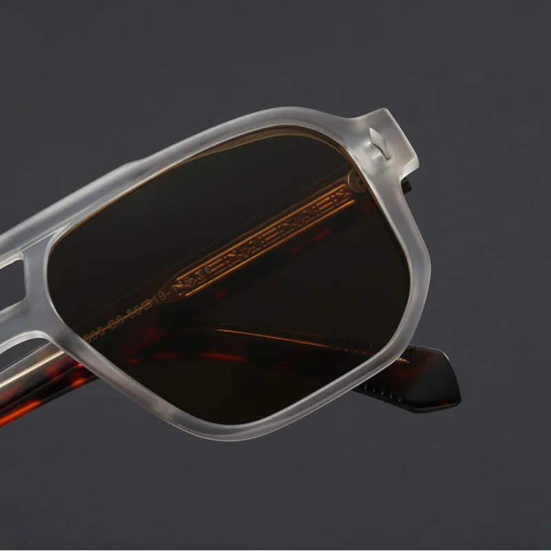 Nuvelio Milano chunky square pilot UV400 gradient sunglasses