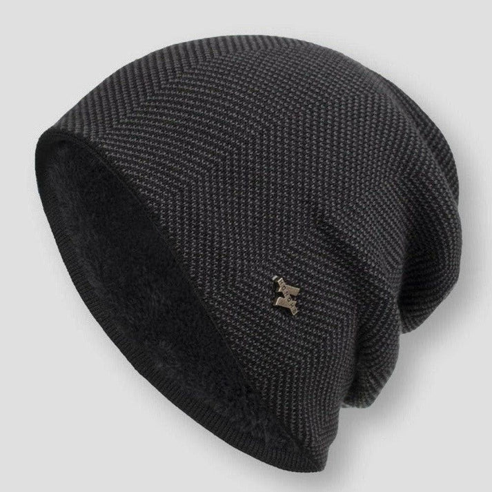 Ribbed Wool Beanie Hat – Warm Stretch Knit Winter Cap - Camel product image