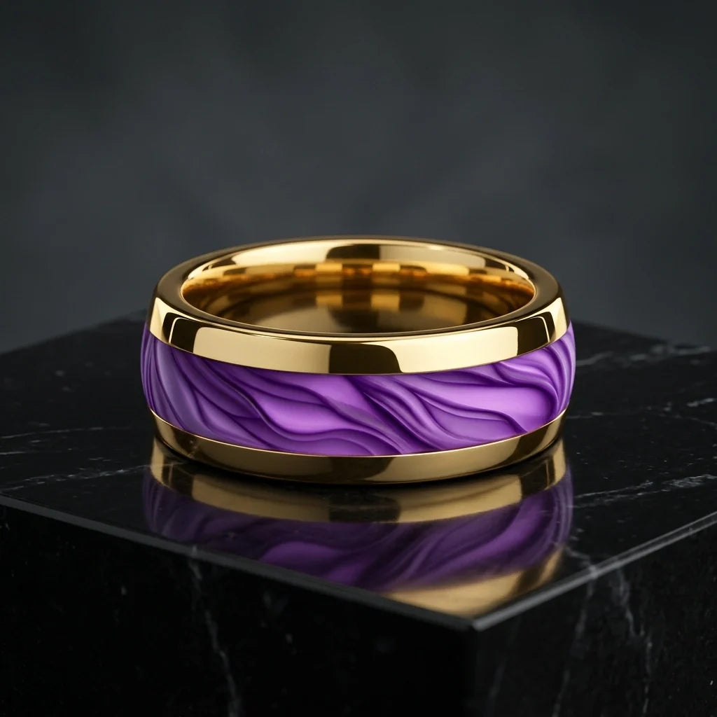 Imperial Gold Ring Gold Plated Stainless Steel Tarnish Resistant Ring