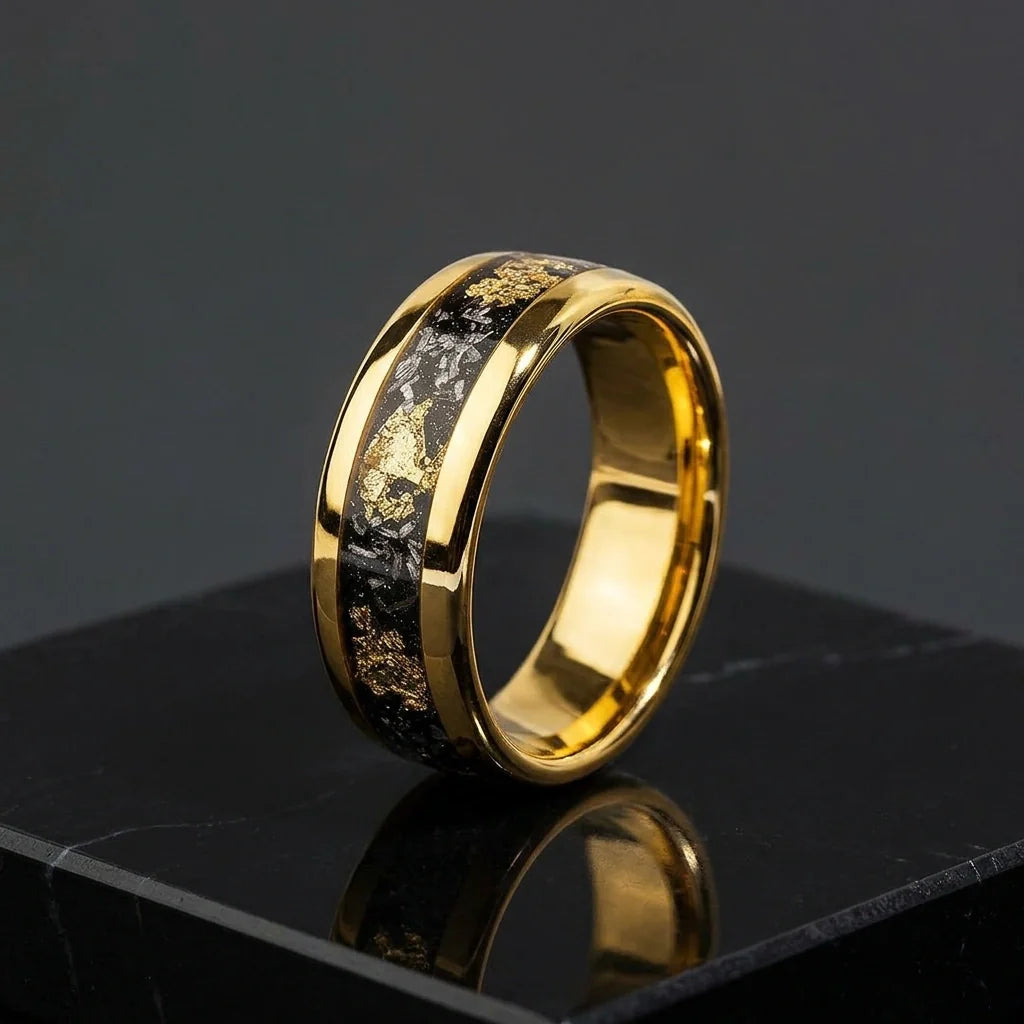 Imperial Gold Ring Gold Plated Stainless Steel Tarnish Resistant Ring
