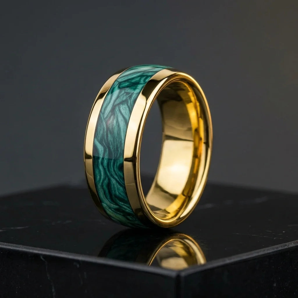 Imperial Gold Ring Gold Plated Stainless Steel Tarnish Resistant Ring