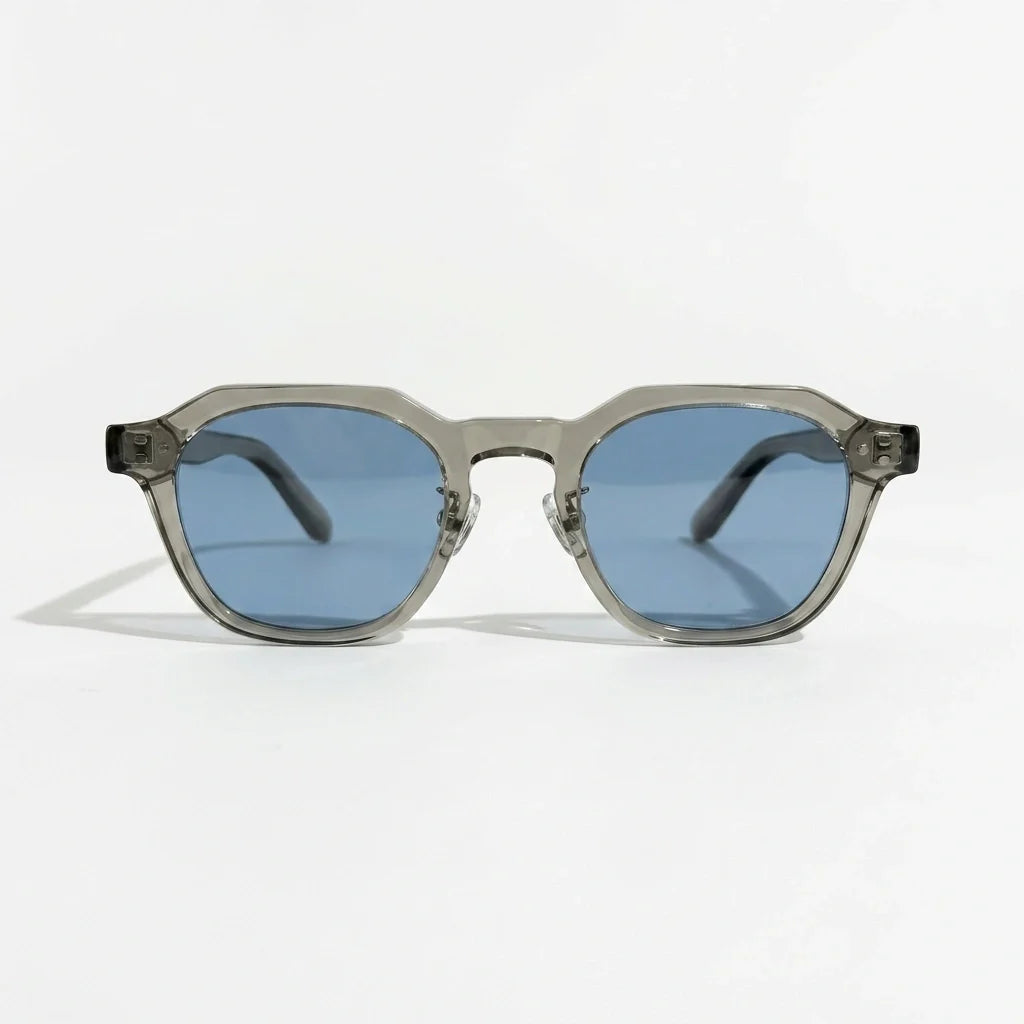 Lightweight geometric TR90 sunglasses with UV400 lenses