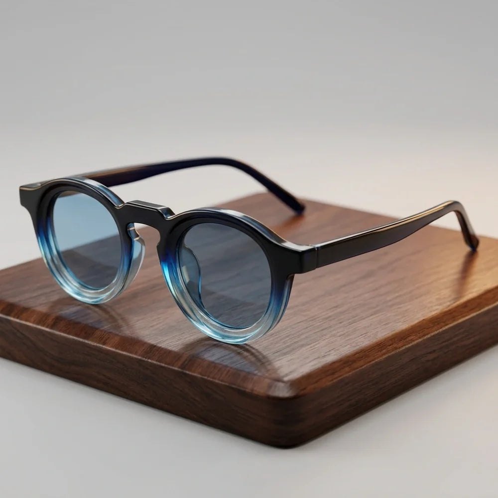 Milano Retro Round Vintage Sunglasses