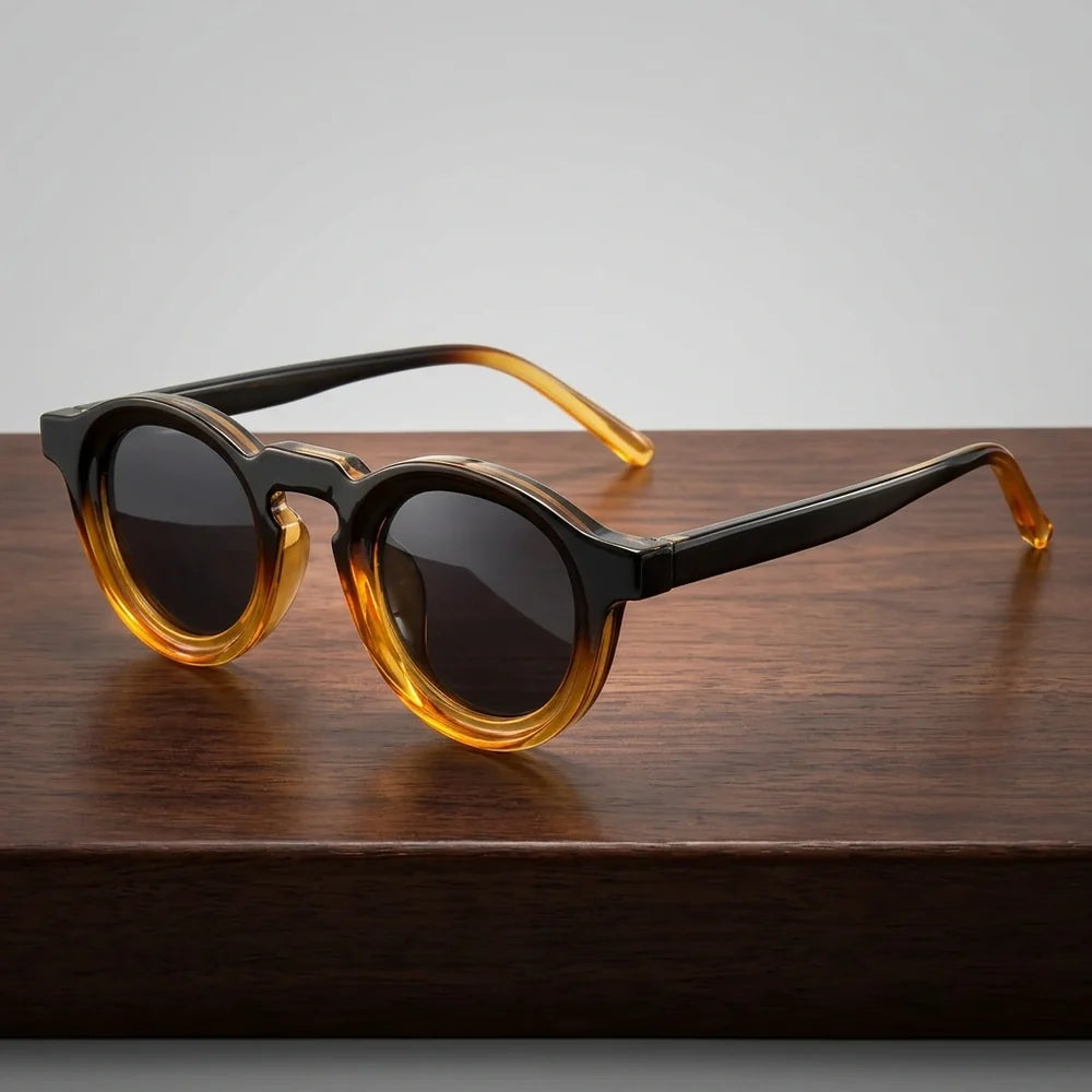 Milano Retro Round Vintage Sunglasses