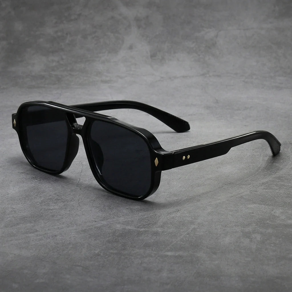 Aviator Sunglasses - UV400 Tinted Double Bridge Shades